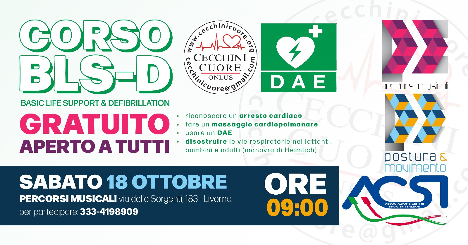 Corso gratuito e aperto a…